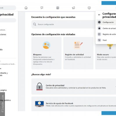 haz clic en "Configuración de la página"